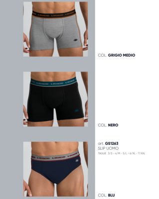 TRIS SLIP UOMO GS1263 Ingrosso Slip e boxer uomo Tellini S.r.l.