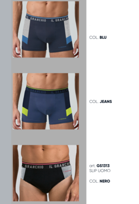 TRIS SLIP UOMO GS1313 Ingrosso IL GRANCHIO Tellini S.r.l.