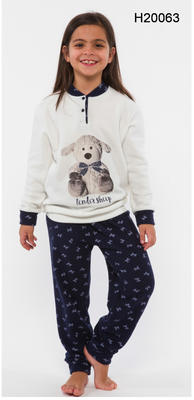PIGIAMA BAMBINA M/L H30063 Tellini S.r.l. Ingrosso Abbigliamento