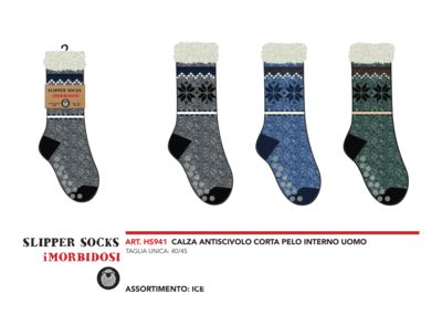CALZINO ANTISCIVOLO UOMO HS941 Ingrosso Calzetteria uomo Tellini S.r.l.