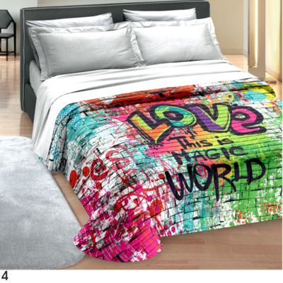 QUILT 1/2P HELLO DIGITALE Ingrosso Tessile Casa Tellini S.r.l.