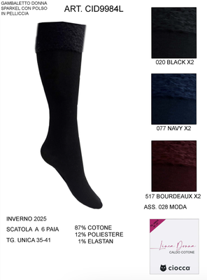 LANGE DAMENSOCKEN CID9984L Tellini S.R.L. Großhandelskleidung