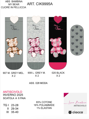 CALZINO ABS BAMBINA CIK9995A Ingrosso Bambino Tellini S.r.l.