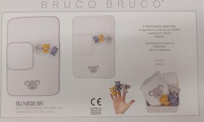 SET 4PZ CESTINO ASCIUG+OSP+TOY NEONATI SUM218 Tellini S.R.L. Velkoobchodní oblečení