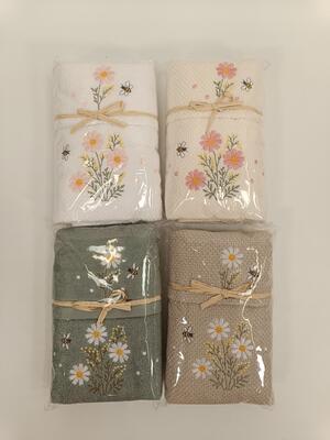 COMPLETO SPUGNA RICAMO 1+1 Tellini S.r.l. Ingrosso Abbigliamento