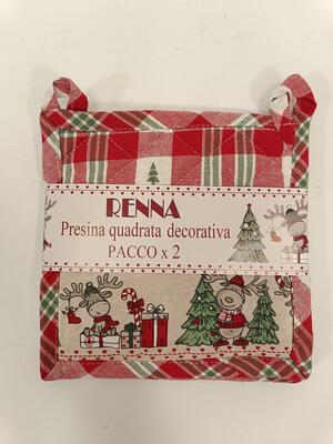 SET 2PZ PRESINA QUADRATE RENNA 18X18 Tellini S.R.L. Velkoobchodní oblečení