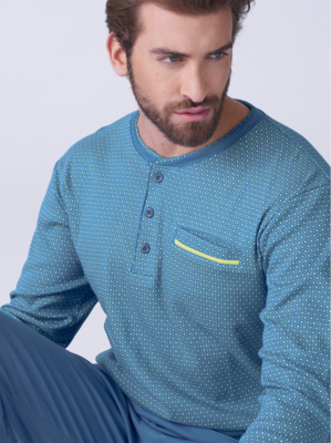 PIGIAMA SERAFINO UOMO M/L KF9308 Ingrosso Pigiami uomo Tellini S.r.l.