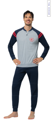 PIGIAMA UOMO M/L LP1220 Ingrosso Pigiami uomo Tellini S.r.l.