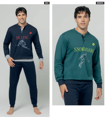 PIGIAMA UOMO M/L LP2132 Tellini S.r.l. Ingrosso Abbigliamento