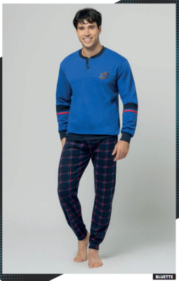 PIGIAMA UOMO M/L LP2133 Tellini S.r.l. Ingrosso Abbigliamento
