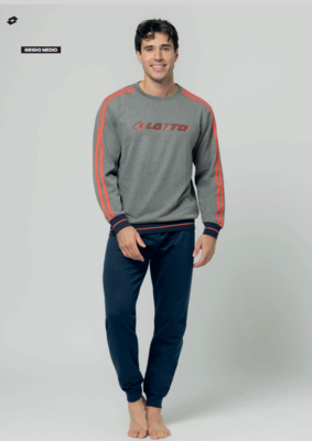 PIGIAMA UOMO M/L LP2134 Tellini S.r.l. Ingrosso Abbigliamento