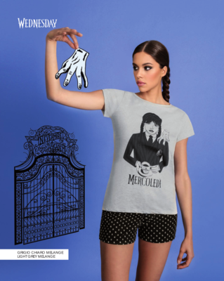 PIGIAMA DONNA M/M MED0338 Ingrosso CARTOONS Tellini S.r.l.