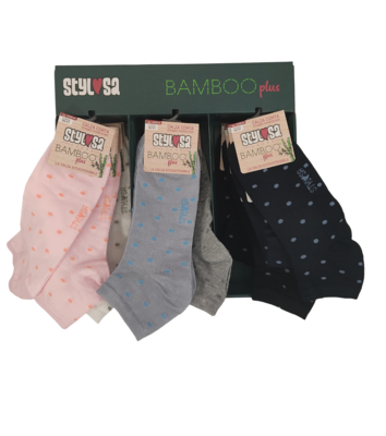 CALZINO CORTO DONNA N013BAMBOO Ingrosso STYLOSA Tellini S.r.l.