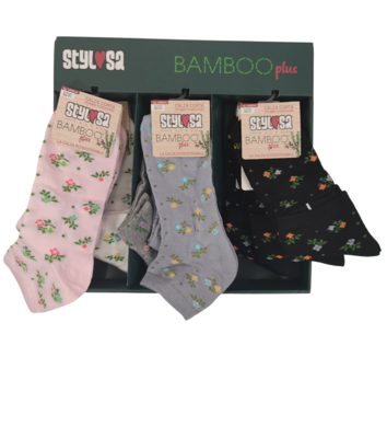 CALZINO CORTO DONNA N015BAMBOO Ingrosso STYLOSA Tellini S.r.l.