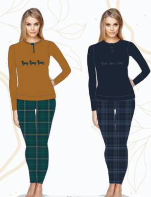 PIGIAMA SERAFINO DONNA  M/L OD485 Tellini S.r.l. Ingrosso Abbigliamento