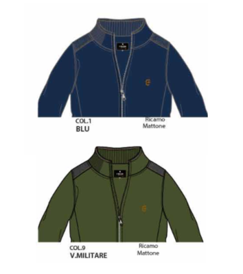 FELPA CONFORMATA UOMO OFE3663 Ingrosso ENRICO COVERI Tellini S.r.l.