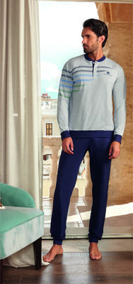 PIGIAMA SERAFINO UOMO M/L PG40610 Ingrosso NOTTINGHAM Tellini S.r.l.