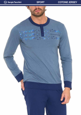 HERREN-SERAFINO-PYJAMAS M/L PGI35 A16/B16 Tellini S.R.L. Großhandelskleidung