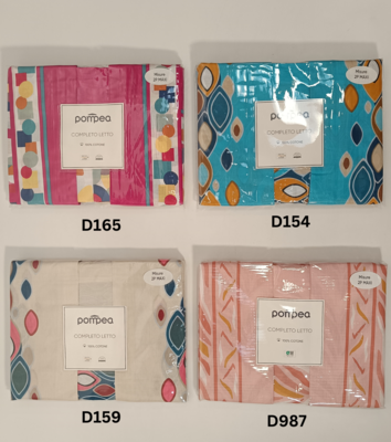 COMPLETO LETTO 1P POMPEA Ingrosso Lenzuola Tellini S.r.l.