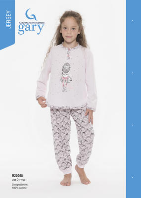 PIGIAMA BAMBINA M/L S20056 GARY | Ingrosso PIGIAMI 0/16 ANNI - 7