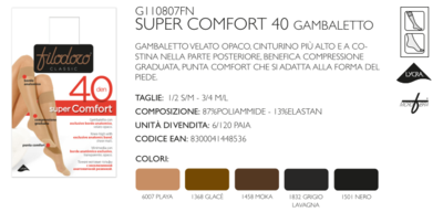 SUPER COMFORT DAMEN KNIE-KNIE 40 Tellini S.R.L. Großhandelskleidung