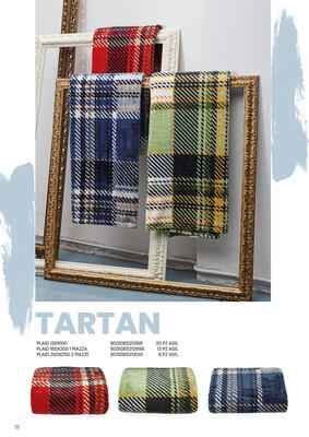 PLAID TARTAN 130X160 Tellini S.R.L. Großhandelskleidung