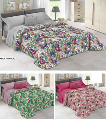 QUILT 1/2P TROPICAL 220X240 Tellini S.r.l. Ingrosso Abbigliamento
