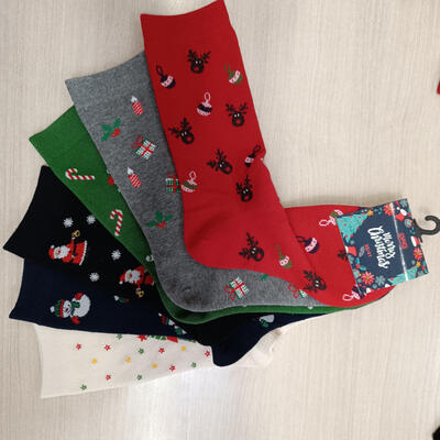 DAMEN KURZE SOCKEN WEIHNACHTEN Tellini S.R.L. Großhandelskleidung