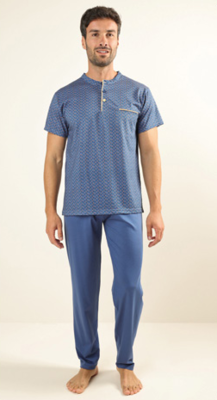 HERREN-PYJAMAS M/M Z60002 Tellini S.R.L. Großhandelskleidung