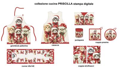 GREMBIULE CASACCA NATALE PRISCILLA Tellini S.r.l. Ingrosso Abbigliamento