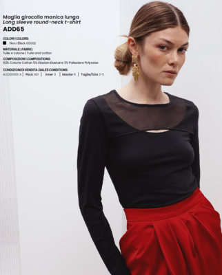 MAGLIA DONNA M/L ADD65 Tellini S.r.l. Ingrosso Abbigliamento