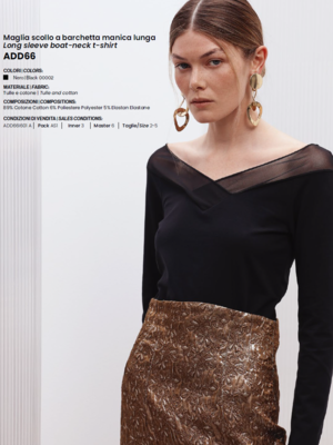 MAGLIA DONNA M/L ADD66 Tellini S.r.l. Ingrosso Abbigliamento