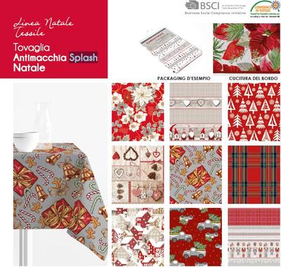 TOVAGLIA ANTIMACCHIA 8P SPLASH NATALE3 160CM Tellini S.r.l. Ingrosso Abbigliamento