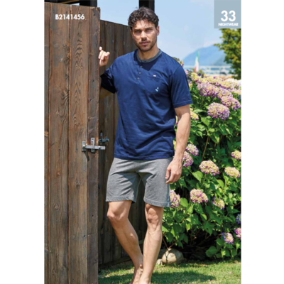 PIGIAMA SERAFINO UOMO M/M B2141456 Ingrosso NAVIGARE Tellini S.r.l.