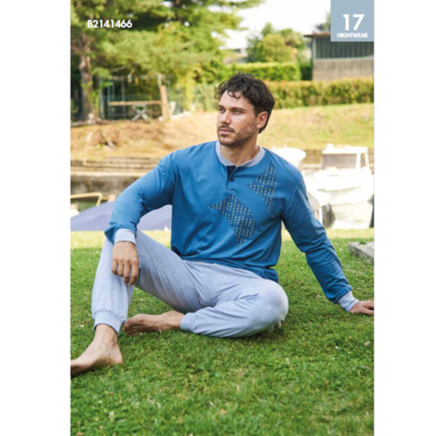 PIGIAMA SERAFINO UOMO M/L B2141466 Ingrosso NAVIGARE Tellini S.r.l.