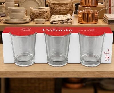 SET 3 BICCHIERI COLONIA Tellini S.R.L. Großhandelskleidung