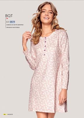 CAMICIA NOTTE SERAFINO DONNA M/L BQT630879 Tellini S.r.l. Ingrosso Abbigliamento