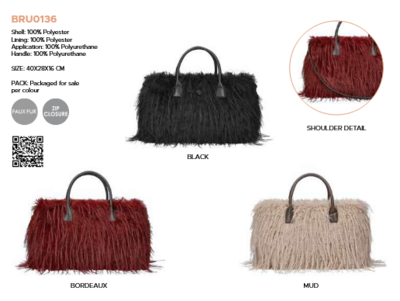 BORSA DONNA BRU0136 Tellini S.r.l. Ingrosso Abbigliamento