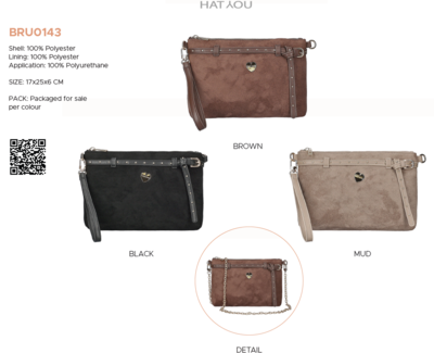 BORSA POCHETTE DONNA BRU0143 Tellini S.r.l. Ingrosso Abbigliamento