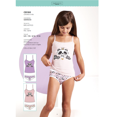 COMPLETO INTIMO BAMBINA CB160 Tellini S.r.l. Ingrosso Abbigliamento