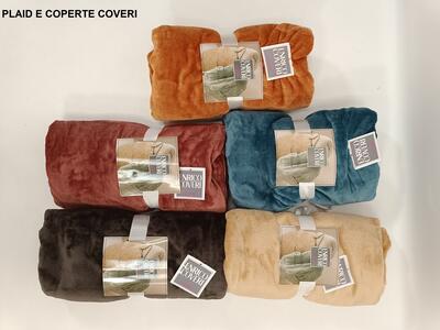 2P BESTICKTE FLANELLDECKE 200X240 Tellini S.R.L. Großhandelskleidung