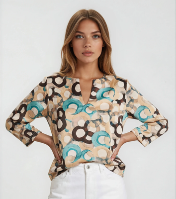 CAMICIA DONNA 3/4M D13 Tellini S.r.l. Ingrosso Abbigliamento