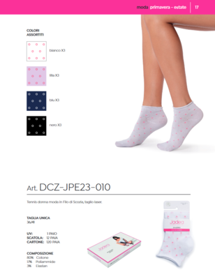 CALZINO DONNA DCZJPE23010 Tellini S.r.l. Ingrosso Abbigliamento
