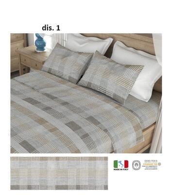 COMPLETO FLANELLA 1/2P  PORDOI MONT BLANC2 Ingrosso Lenzuola Tellini S.r.l.