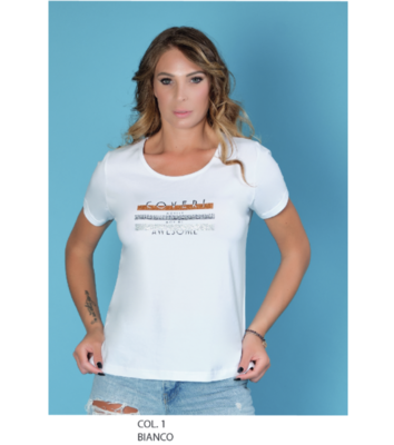 TSHIRT DONNA M/M DT3474 Tellini S.r.l. Ingrosso Abbigliamento