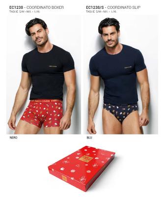 COMPLETO INTIMO UOMO EC1238 NATALE Ingrosso ENRICO COVERI Tellini S.r.l.