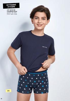 COMPLETO INTIMO BAMBINO EC4130 Tellini S.r.l. Ingrosso Abbigliamento