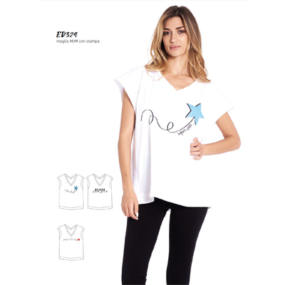 MAGLIA DONNA M/M ED324 Tellini S.r.l. Ingrosso Abbigliamento