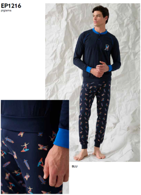 PIGIAMA UOMO M/L EP1216 Tellini S.R.L. Veleprodajna odjeća