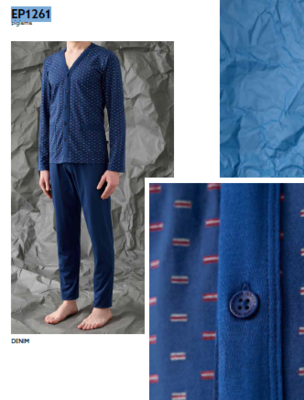 PIGIAMA APERTO UOMO M/L EP1261 Tellini S.R.L. Veleprodajna odjeća